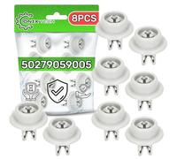 8x Ruedas Lavavajillas para Cesta Inferior Ø34mm 50279059005 para AEG | 5027905900/5 para Electrolux para Zanussi - Garantía de 5 Años - ONIX TECH