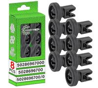 8x Ruedas para Cesta Superior Lavavajillas 50286967000 5028696700 para AEG | 5028696700/0 para Zanussi para Electrolux - Garantía de 5 Años - ONIX TECH
