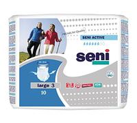 8x Seni Active Super Inkontinenzpants - 10 Stück - L | Packung (10 Stück) - B004JGRIUG