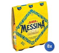 8X Stock Messina Birra Botella 33X3 Vidrio Transparente 4,70%