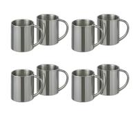 8X Vasos Térmicos HAC24 De Acero Inoxidable Doble Pared 200ml