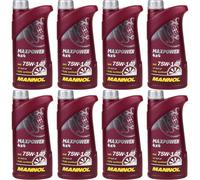 8x1 Litro Original MANNOL Aceite Motor Max Power 4x4 75W-140 Api Gl 5 Ls Gear