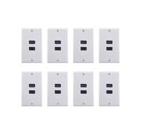 8X2 Puertos & USB 3.0 Hembra Extensor de Enchufe Salida de Panel Placa Frontal de Pared