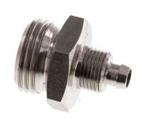 8x6 & G1/2'' Acero inoxidable 1.4571 Racor recto con rosca macho