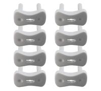9&1 Pack 8 Protectores de Enchufe Europlug Empotrables Blancos Nine&One