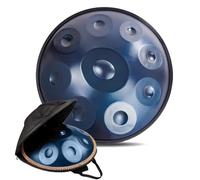 9/10/12 Notas Hand Drum Steel Drum Percusión, Tambores De Mano De 22 Pulgadas En Re Menor, Harmonic Handpan Drum De 432 Hz/440 Hz, Para Adultos, Niños(Blue-432Hz,12Notes)