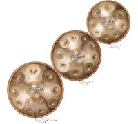 9/10/12 Notas Handpan Instrumento, Tambor De Acero De 56cm En Re Menor 440 Hz Percusión Instrumentos Musicales Juego De Batería De Mano Para Profesionales Principiantes(Púrpura,9)