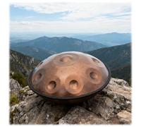 9/10/12 Notas Tambor Handpan De Acero, Instrumentos De Percusión Hand Pan Drum De 432 Hz 56cm Para La Sanación De Sonido, Meditación Y Yoga Tambor De Lengua Niños(Negro,12)