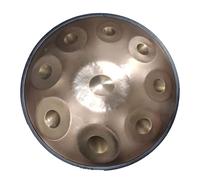 9/10 Note Handpan Drum 22 pulgadas en D Minor Hand Drum Steel Drum Percusión con Handpan Stand y Soft Handpan Bag