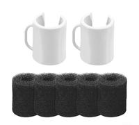 9-100-1018 Kit de repuesto para limpiador de piscina para modelos Polaris, para VAC-SWEEP 180, 280, 360, 380 y 480, 3900A, con 2 collares de bolsa y 5 depuradores de manguera de barrido, reemplaza 9