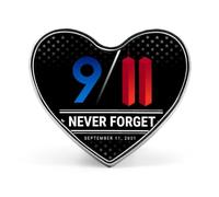 9/11 We Will Never Forget Badge Pin Brooches for Backpack Cloths Hats Button Pins Decor