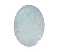9.25 Ratti Opal Stone Certified Natural Oval White Australian Gemstone - B098L5H5MRNAMZ