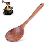 9.4 Pulgadas Cucharas Largas de Madera para Cocinar, Cucharas de Madera para Mezclar Cuchara de Cocina de Teca Cucharas Largas para Revolver Cuchara para Servir Cuchara para Salsas