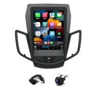 9.7 Inch Android 14 Doble DIN Autorradio para Ford Fiesta 2009-2016 with Wireless Carplay Android Auto Bildschirm GPS Navigation Bluetooth WLAN Backup Camera FM/RDS, 2+64G