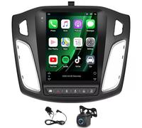 9.7 Inch Doble DIN Radio del Coche para Ford Focus 2012 2013 2014 2015 2016 2017 2018, 2+64G Android 14 Touchscreen Radio con Wireless Carplay Android Auto Bluetooth WiFi Backup CameraDSP FM/RDS