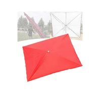 9.8 x 9.8 inch square screen cover, replacement cover for patio umbrella with 6 ribs, cover only, for market table umbrella (red, 250 x 200 cm)