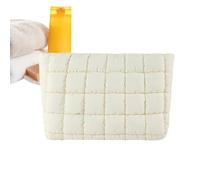 - 9.84x2.56x7.09 Pulgadas Estuche De Inodoro De Viaje Acolchado, Grande Moderna De Color Sólido, Organizador De Maquillaje Colgante | Para Mujeres Niñas Oficina En Casa Cosmética,
