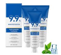 9,9% Pasta de dientes de hidroxiapatita, sin fluoruro, pasta de dientes Fresh Breath Toothpaste,Toothpaste Hydroxyapatite for Sensitive Teeth and Whitening, Teeth Strengthening, Gentle Mint, Fresh