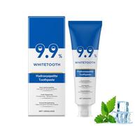 9,9% Pasta de dientes de hidroxiapatita, sin fluoruro, pasta de dientes Fresh Breath Toothpaste,Toothpaste Hydroxyapatite for Sensitive Teeth and Whitening, Teeth Strengthening, Gentle Mint, Fresh