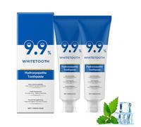 9,9% Pasta de dientes de hidroxiapatita, sin fluoruros, pasta de dientes Fresh Breath Toothpaste,Toothpaste Hydroxyapatite for Sensitive Teeth and Whitening, Teeth Strengthening, Gentle Mint, Fresh