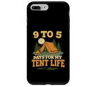 9 a 5 paga por mi vida de tienda de campaña Trabajo a campamento Camper de fin de semana Carcasa para iPhone 7 Plus/8 Plus