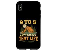 9 a 5 paga por mi vida de tienda de campaña Trabajo a campamento Camper de fin de semana Carcasa para iPhone XS Max