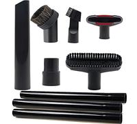 9 accesorios de aspiradora aptos para accesorios de aspiradora Shop Vac de 1 1/4 pulgadas, 3 varitas de extensión de aspiradora, 1 1/4 pulgadas (32 mm) y 1 3/8 pulgadas (35 mm), adaptador de manguera