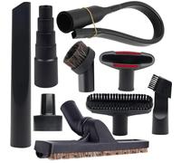 9 accesorios universales para aspiradora, adaptadores de manguera, cepillo de suelo, herramienta para hendiduras para accesorios de aspiradora de tienda