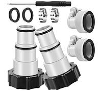 9 adaptadores de manguera de piscina, adaptador A para piscina Intex, adaptador de manguera de repuesto para bombas, conector para manguera de piscina de 32 y 38 mm de diámetro, accesorios de conexión