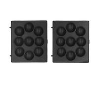 9 Agujeros Sartén Takoyaki, Antiadherente Sartén para Repostería, Bandeja para Hornear de Media Esfera de Acero Inoxidable, Mini Sartén Redonda para Hacer Takoyaki