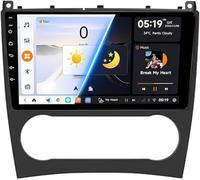 9" Android 14 2 DIN Stereo for Mercedes Benz C-Class W203 W209 (2004-2011) with Bluetooth, Voice Control, CarPlay, WiFi, Steering Wheel Control, USB, GPS - D7