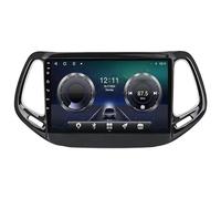 9“Android 15 Car Navegación GPS para Jeep Compass 2017 2018 2019, con Cámara de Marcha atrás De Respaldo De Controles del Volante FM/Am/RDS WiFi Bluetooth SWC,4 Core WiFi 2G+32G
