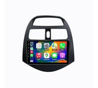 9" Android 15 Pantalla Táctil Radio 2 DIN Coche Pantalla para Chevrolet Spark Beat Matiz Creative 2010-2014 con Enlace Espejo/GPS/FM/BT/Ventilador de refrigeración/Reproductor Multimedia(8+256G)