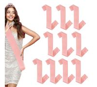 9 bandas estampadas, banda del equipo de novia JGA JGA accesorios para mujeres para cumpleaños, bodas, graduaciones, despedidas de soltera (oro rosa)