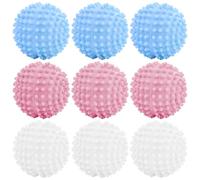 9 bolas de secado, bolas de lavado, bolas de secado reutilizables para chaquetas de plumón, bola de lavado para lavadora, bolas de secadoras, bolas de secado para la limpieza de ropa del hogar