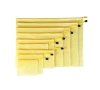 9 bolsas de archivo de PVC transparente, sobres de archivos de varios tamaños, organizador de documentos con cremallera, bolsas de almacenamiento para la escuela, oficina, viajes, bolsas de portátiles