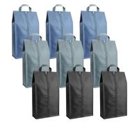9 bolsas para zapatos de viaje, bolsa impermeable para zapatos con cremallera, bolsa para zapatos a prueba de polvo, organizador de viaje para viajes o casa