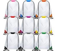 9 bolsas transparentes con cordón para estadio, impermeables, transparentes, aprobadas, para gimnasio, universidades, deportes, trabajo, conciertos, eventos, coloridos, Multicolor