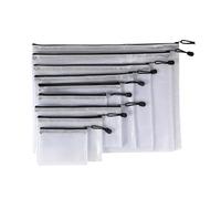 9 bolsas transparentes de PVC para documentos, varios tamaños, con cierre de cremallera, bolsa organizadora de archivos para la escuela, viajes, con cremallera