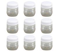 9 Botellas para Almacenar Leche, Diseño de Tapa a Prueba de Derrames, Recipientes para Almacenar Leche de Cuello Ancho MULTIFUNCIONALES de 90 ml, Conservan de Forma Segura