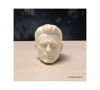 (9) Cabeza esculpida sin pintar, 1/6, Brad Pitt, Tom Cruis, Arnold, Paul Walker, Ronaldo, Bruce Willis, soldado