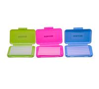 9 cajas de cera para alivio de ortodoncia dental para aparatos ortopédicos (3 fragancias 3 cajas de aroma a menta, 3 cajas de aroma a fresa, 3 cajas de aroma a manzana)
