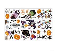 9 calcomanías de PVC para ventanas de Halloween, para uso en ventanas, espejos, armarios y paredes para crear un ambiente festivo de fiesta