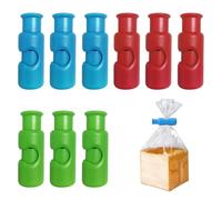 9 clips para bolsas, clips de cierre para bolsas, clips de plástico para bolsas, clips de chip reutilizables, prácticos clips para bolsas de alimentos, clips de cierre para bolsas de congelación