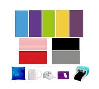 9 colores Infusible Transfer Tinta para Cricut Joy, Solid Color Infusible Ink 11,5 x 30,5 cm Papel de transferencia Infusible Insoluble Hoja de tinta de sublimación para máquina de prensa térmica para