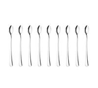 9 Cucharas para Mezclar Té, Helado, Café, Cóctel, Batido y Bebida 20,7 x 2,9 cm Altamente Pulido 18/0