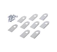 9 Cuchillas De Repuesto for Cortacésped Robótico. | Juego de cuchillas de corte for cortacésped Compatible con corte Ecovacs(9Pcs Silver)