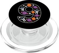 9º Cumpleaños 9 Años Espacio Niños Niñas Astronauta Planetas PopSockets PopGrip para MagSafe