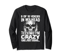 9 de 10 Voces en mi Cabeza me Dicen Que Estoy Loco, uno Solo tararea... Manga Larga