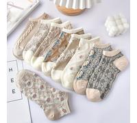 9 de calcetines para mujer están diseñados para ser transpirables y absorber la humedad. Fabricados con material premium, ofrecen un y son delicados con la piel. Presentan diseños estampados de moda.